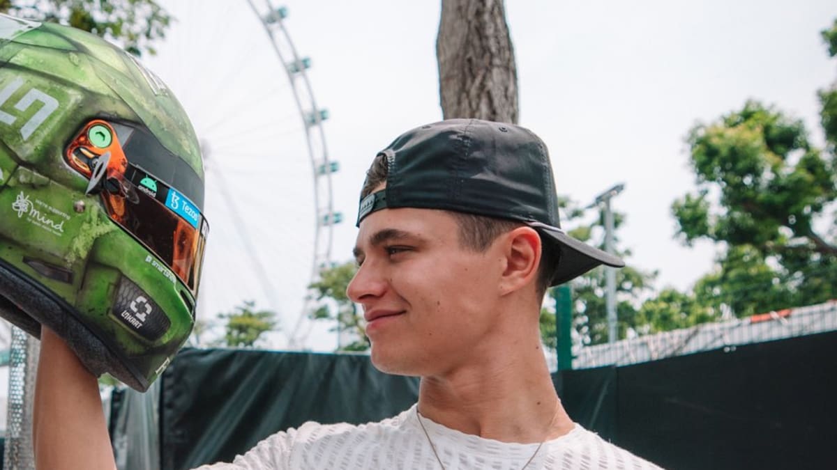 The driver will use the helmet from September 30 to October 2