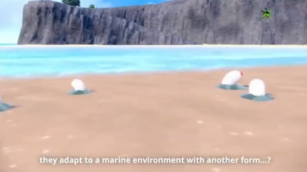 The new Pokémon lives on the seashore