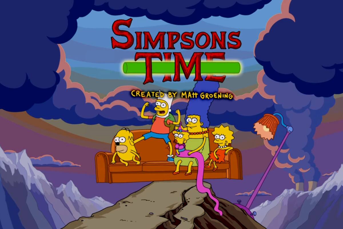 Los Simpson le rinden tributo a Hora de Aventura