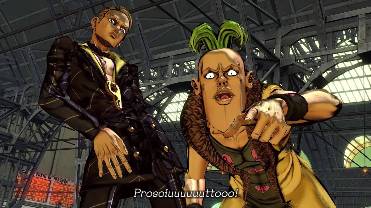The trailer introduces Trish Una, Prosciutto and Pesci, and Ghiaccio to the game!
