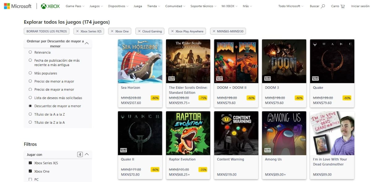Tienda XBOX