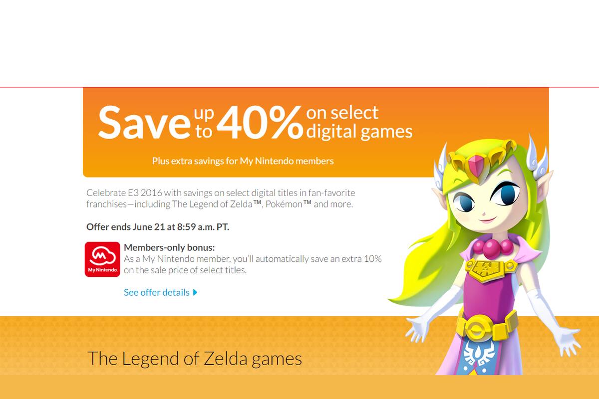 Inicia la venta de E3 en la eShop de Nintendo
