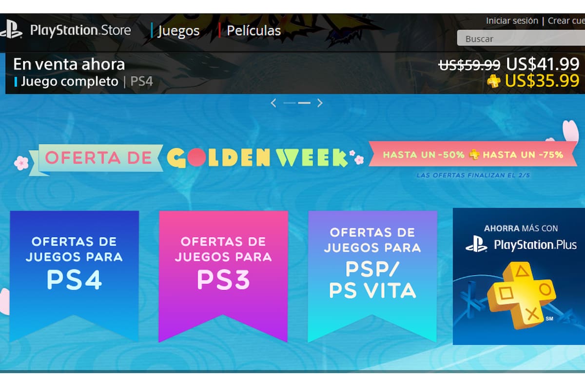 Aprovecha los descuentos de la Golden Week en la PlayStation Store