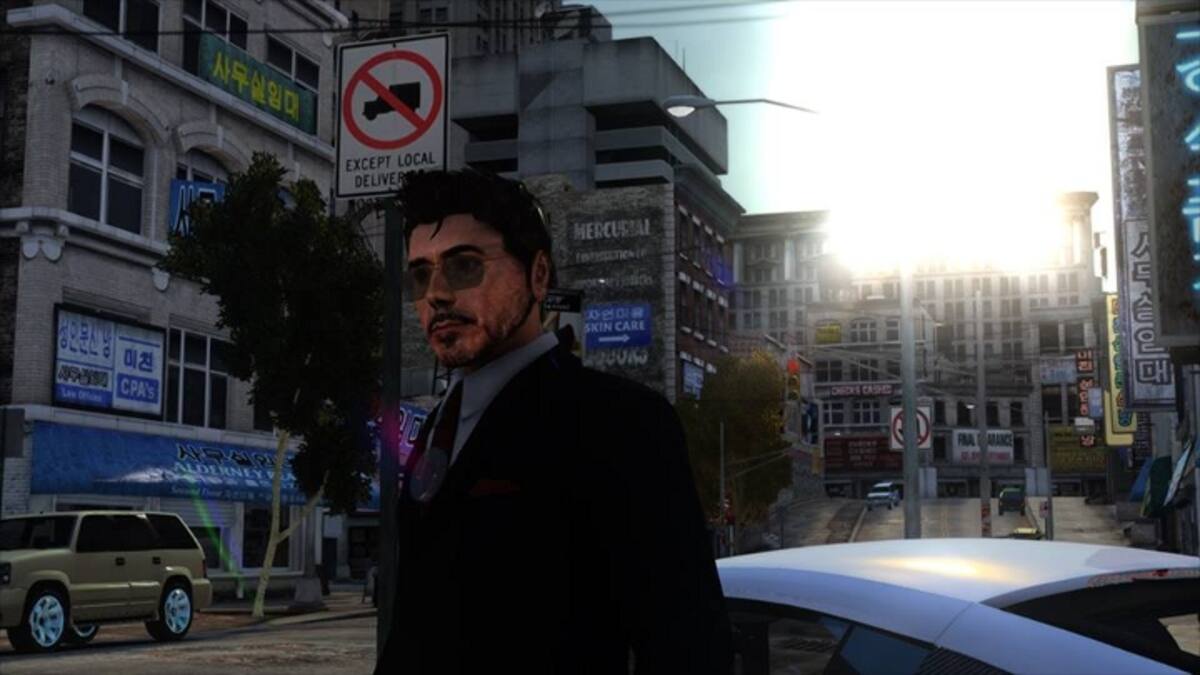 Tony Stark en las calles de Liberty City