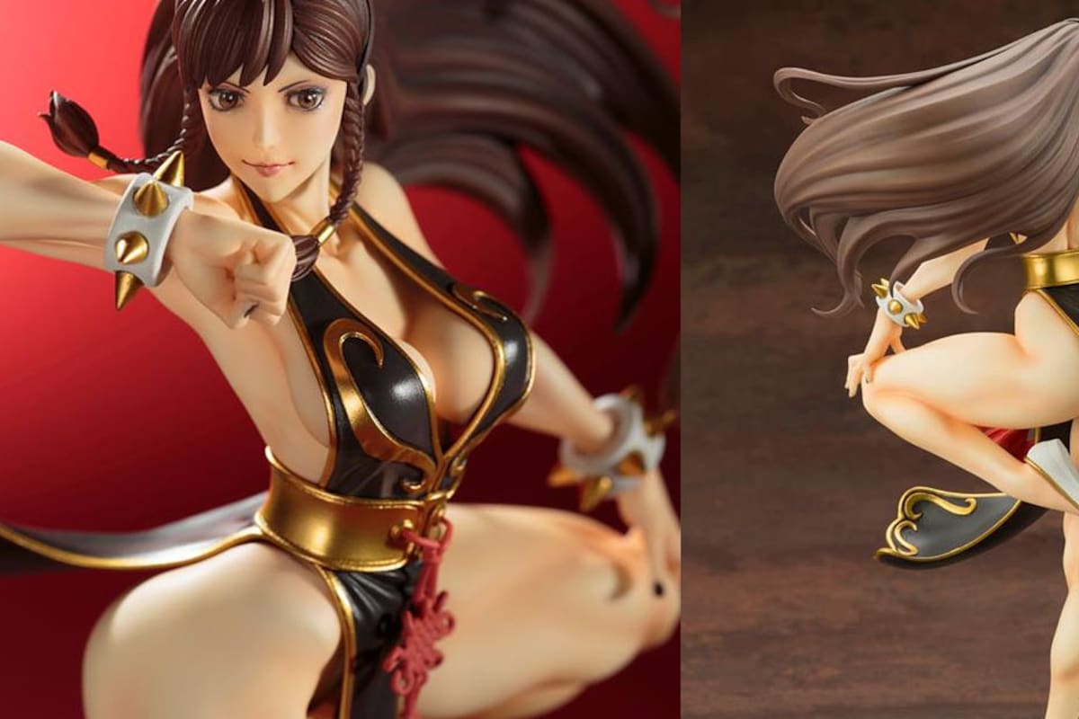 Mira esta impresionante figura de Chun-Li en su traje V