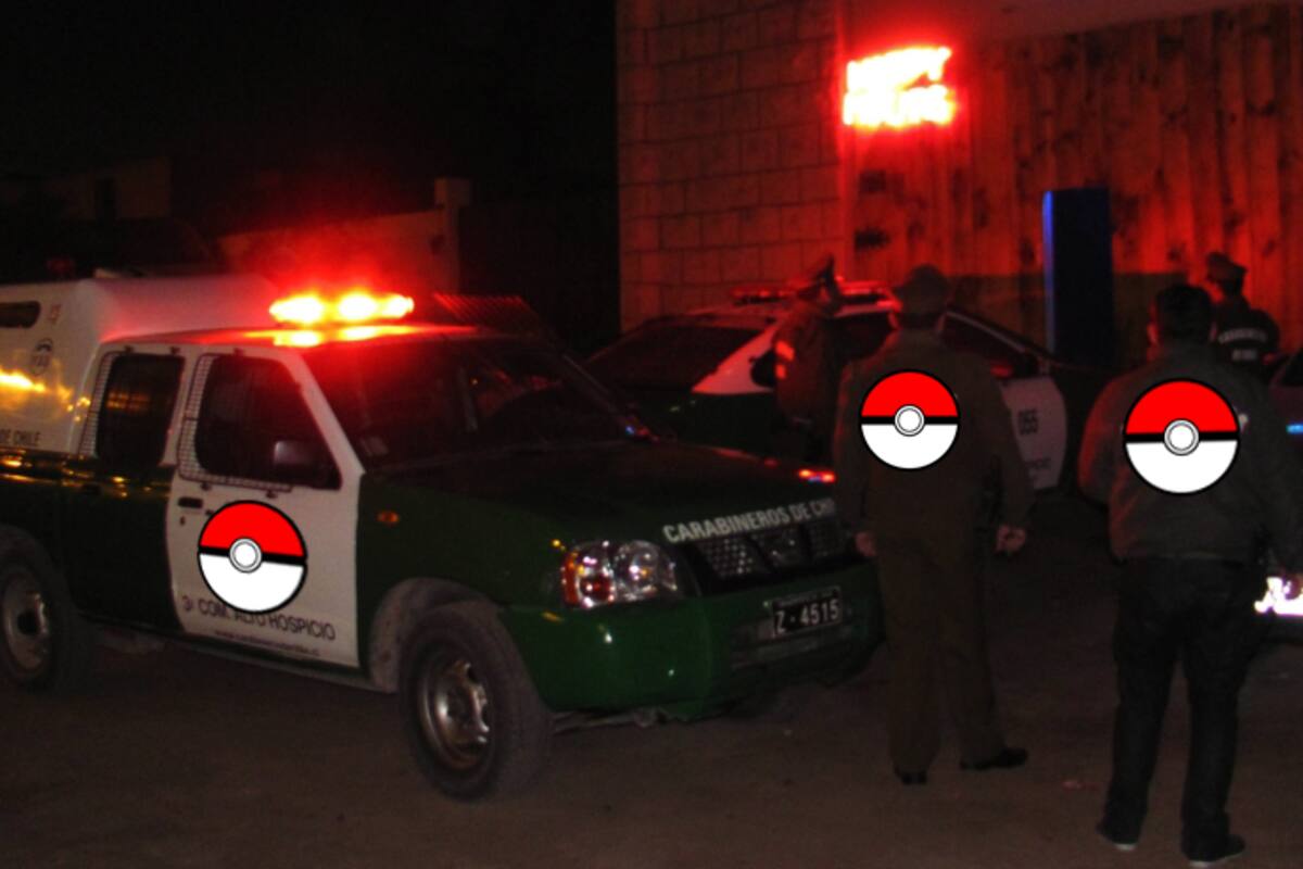 Buscaban Pokémon y fueron interceptados por Carabineros