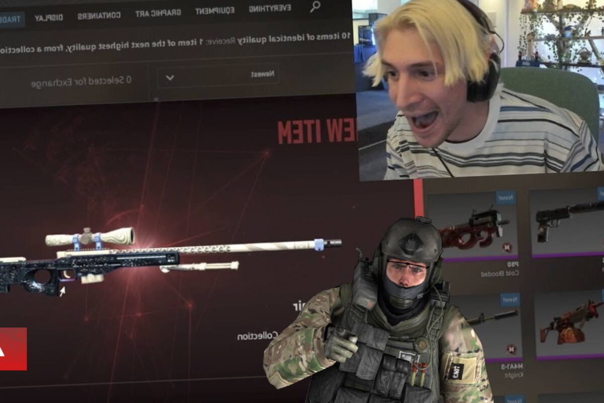 En el primer día de vida de Counter-Strike 2 y streamer xQc obtiene $30.000 dólares en skins del juego