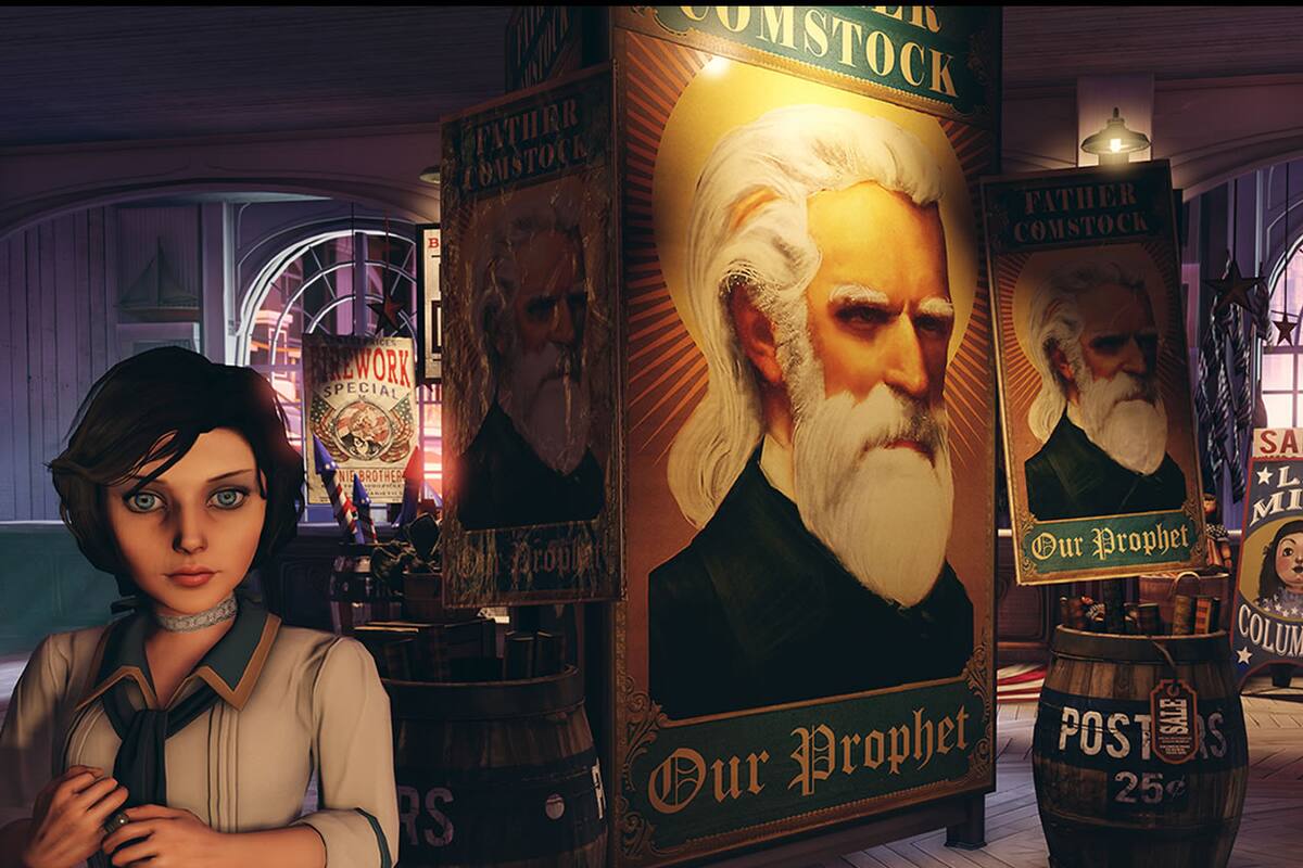 Así se vería BioShock Infinite si hubiera salido en SNES