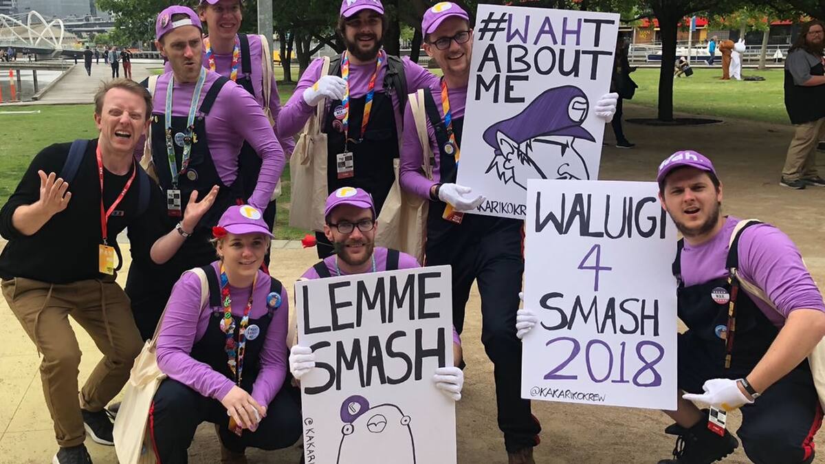 Un grupo de entusiastas manifestaron su apoyo al personaje en PAX Australia 2018