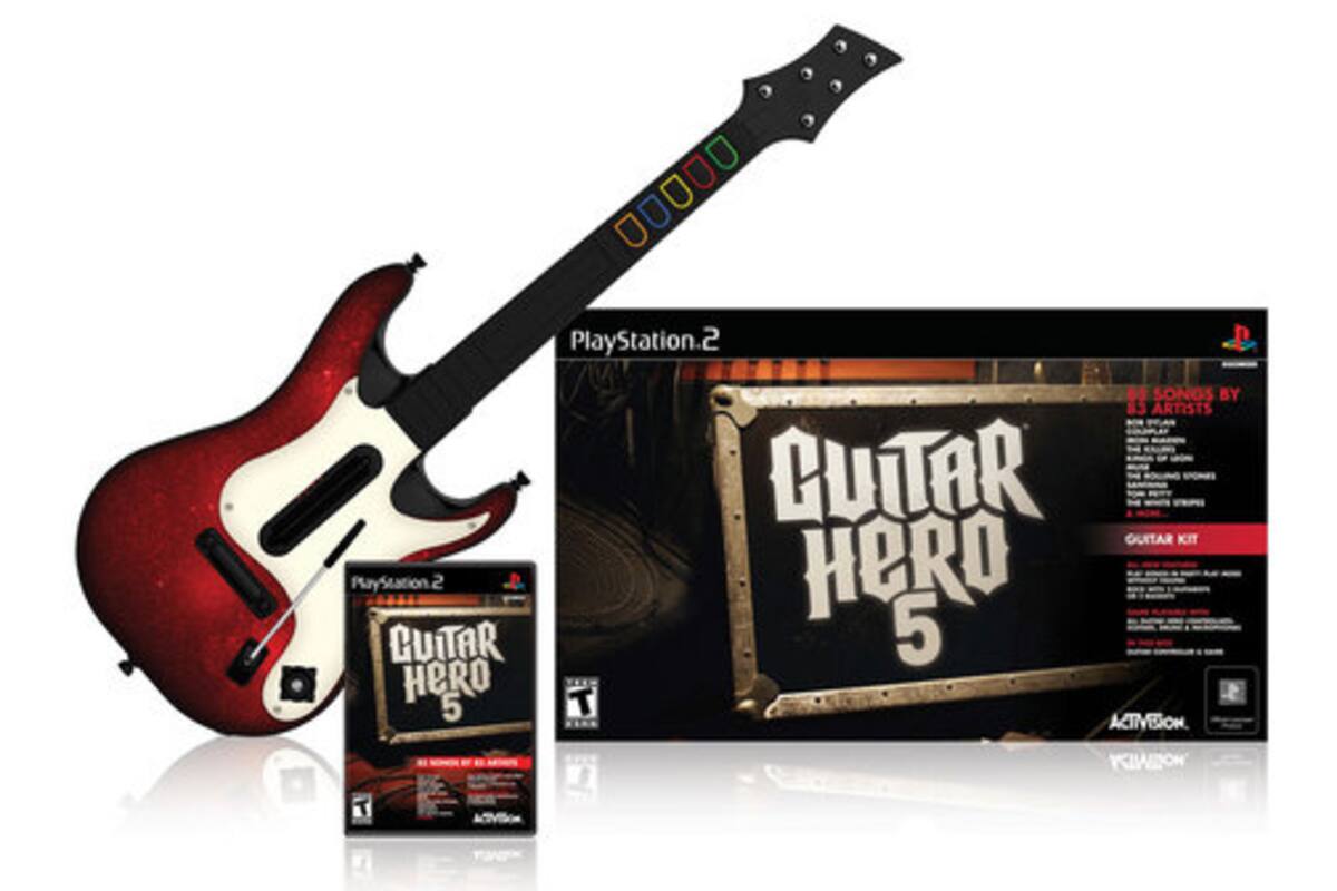 La nueva guitarra de Guitar Hero 5