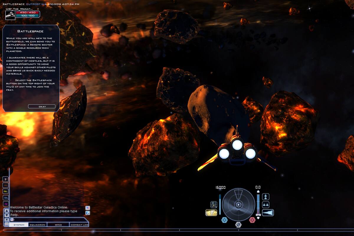 Battlestar Galactica Online: Battlespace sector.