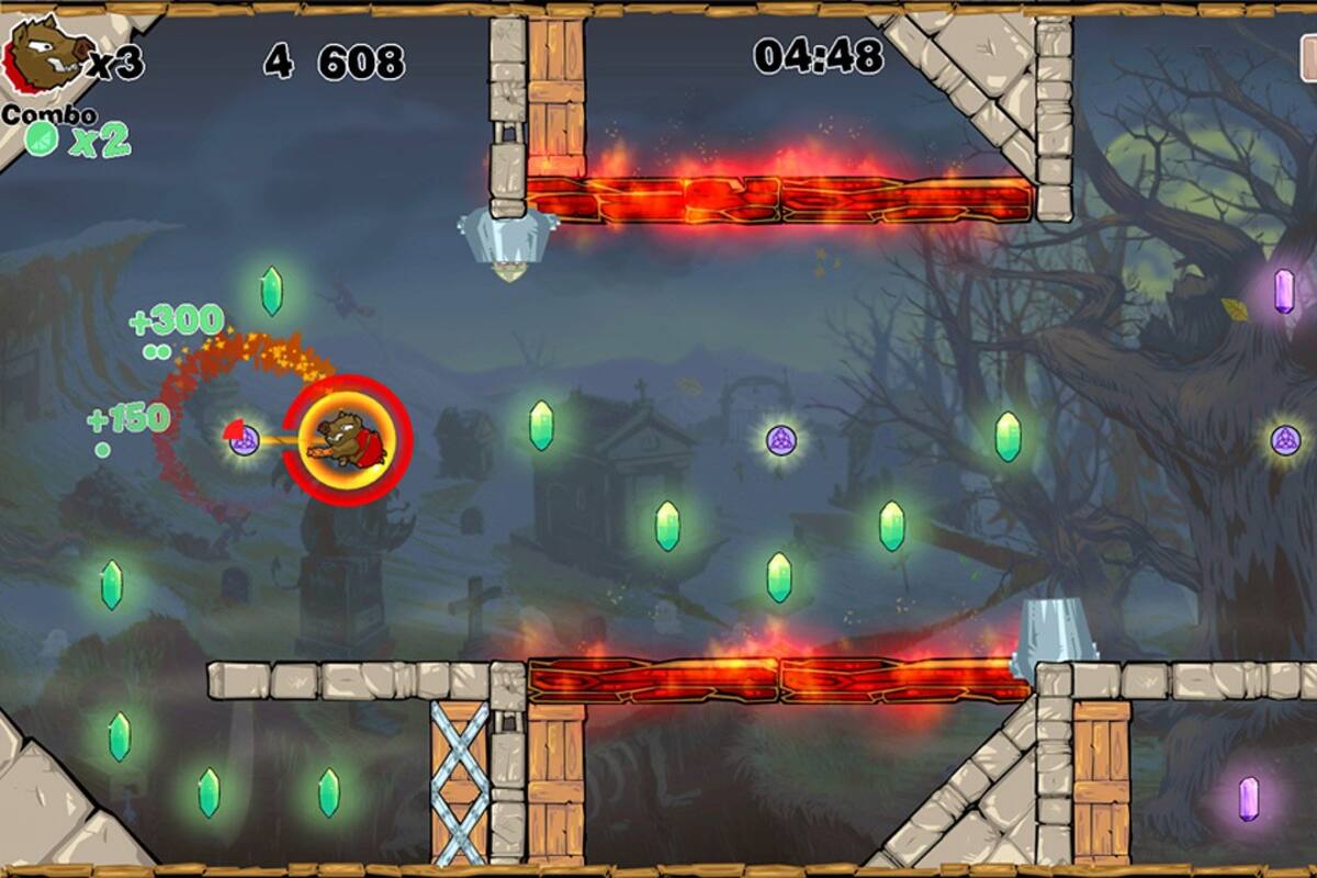 Rotastic: Controlado con un solo botón