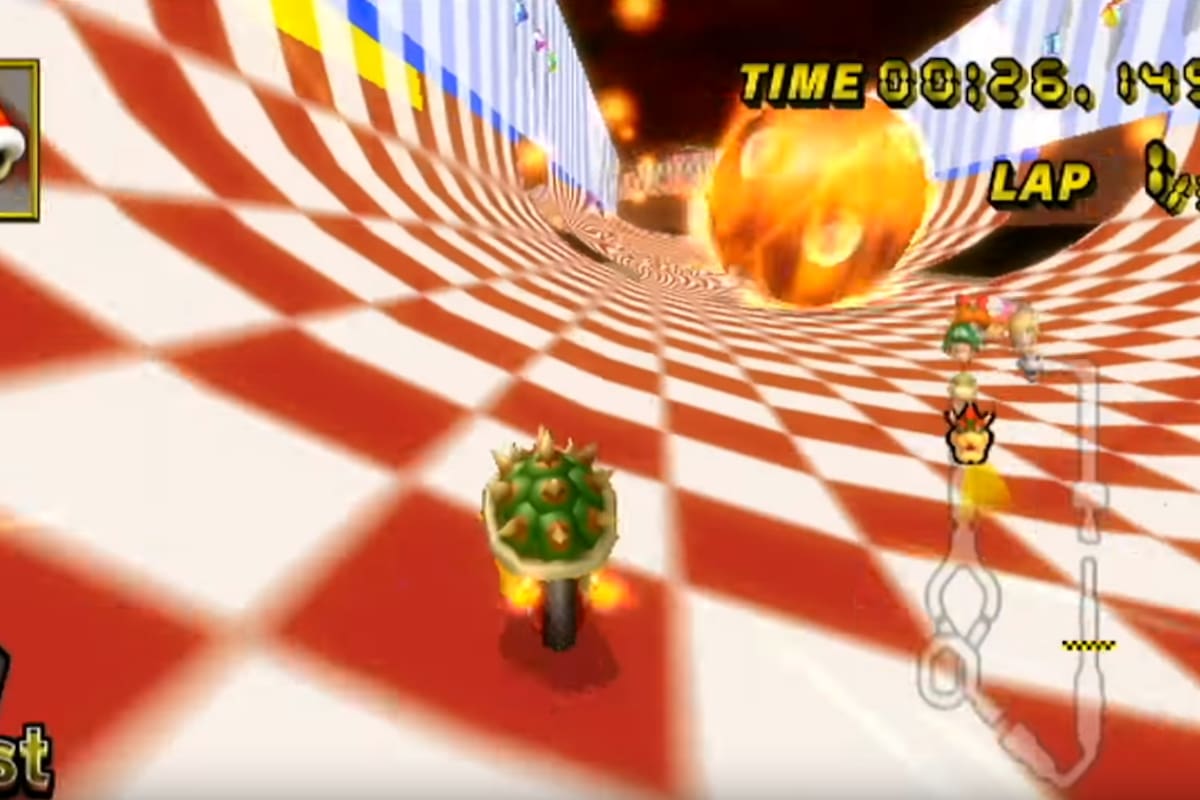 Hallan oculto prototipo del Castillo de Bowser en Mario Kart Wii