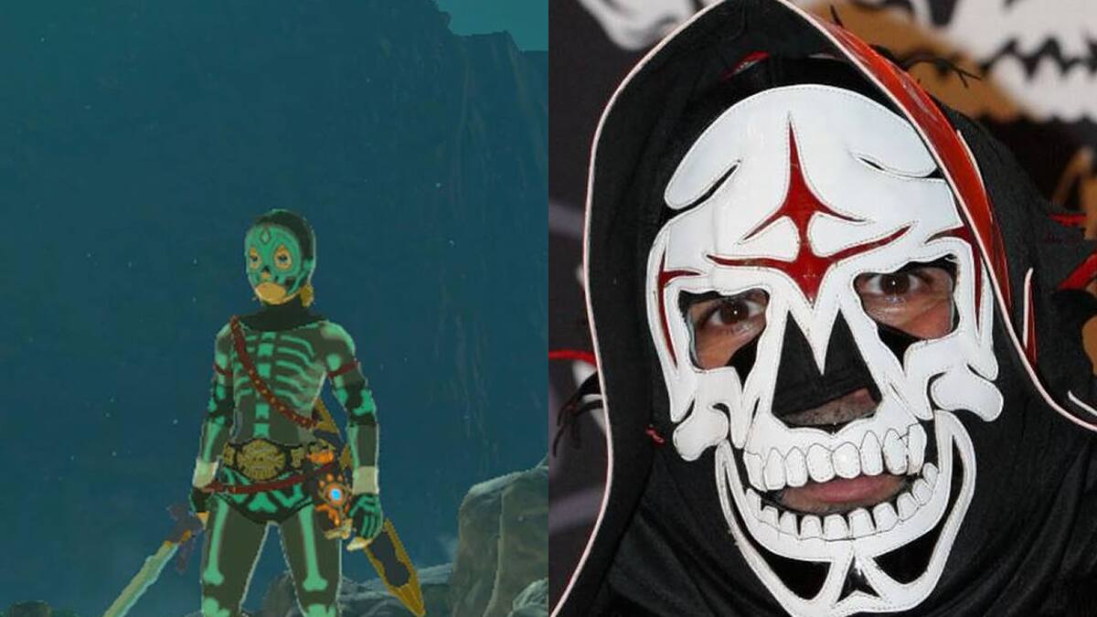 Una armadura de Link podría ser una referencia a La Parka, ícono de la lucha libre en México