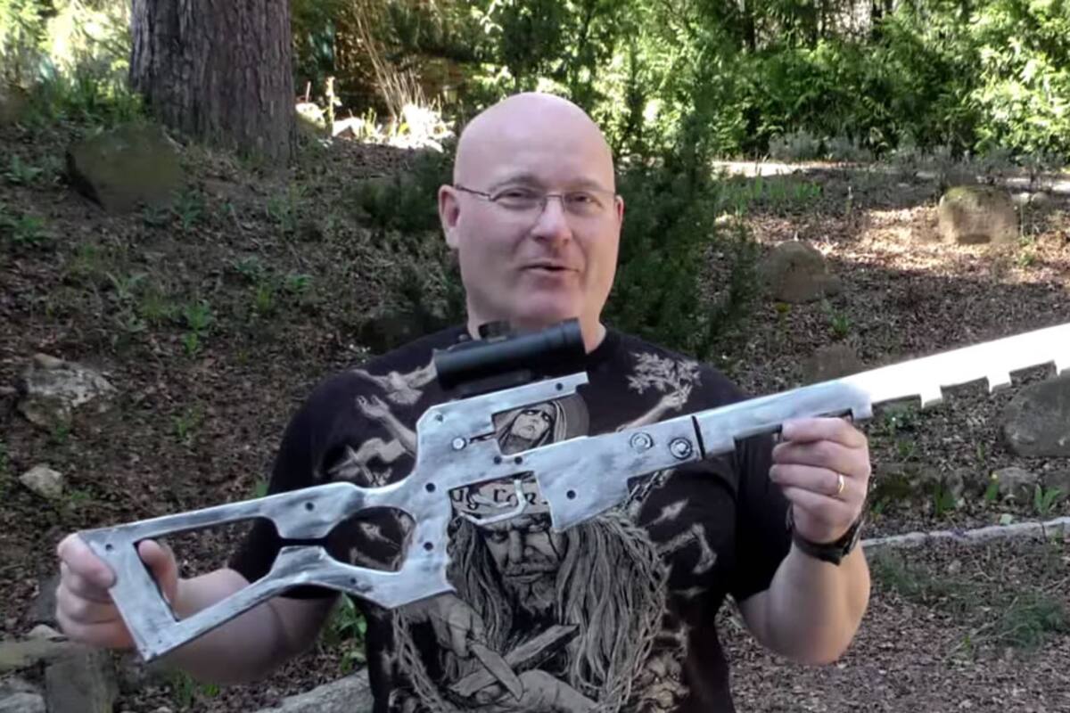 Convierten rifle de Fallout 3 en resortera de bombones