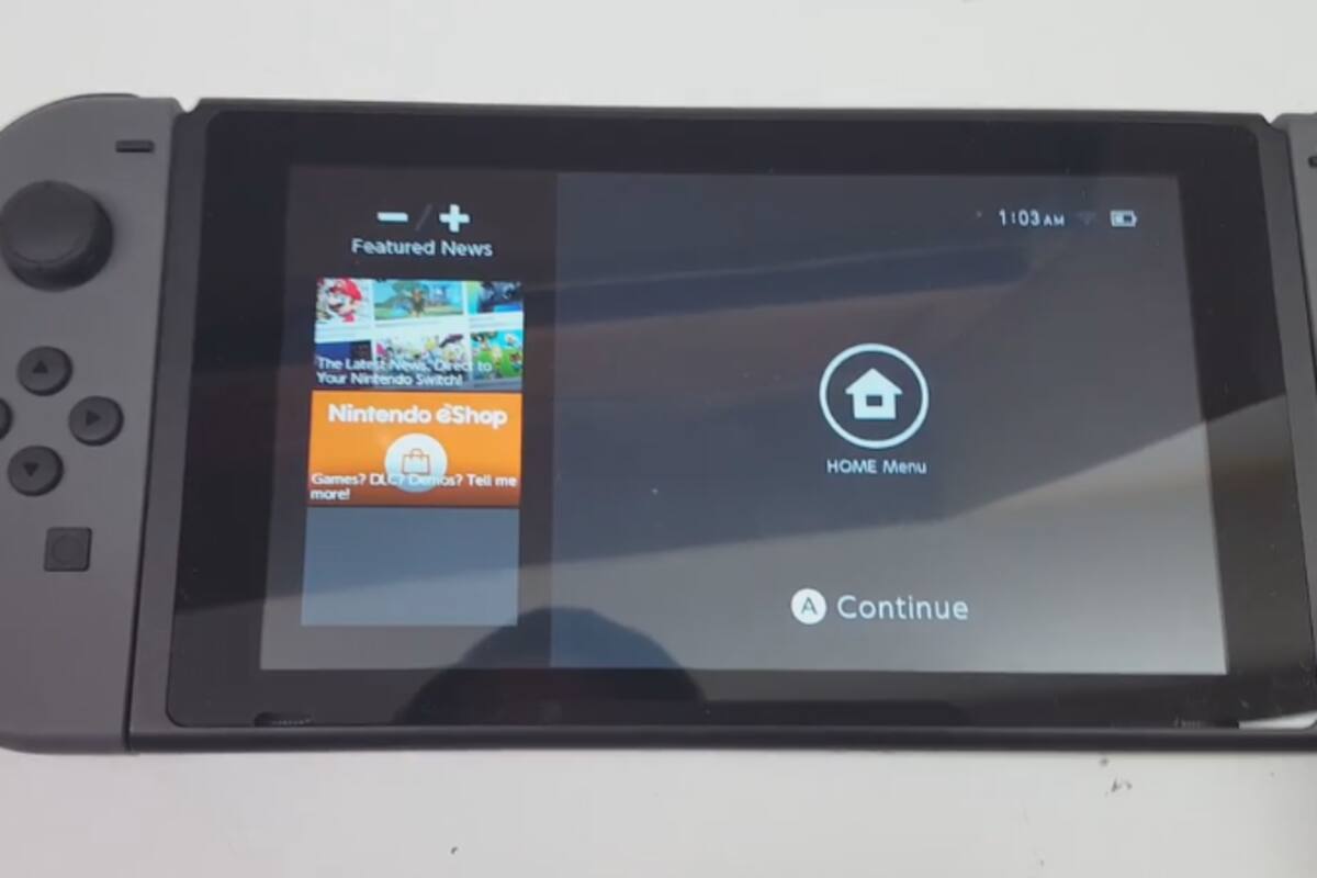 Así es como luce el sistema operativo de la Nintendo Switch
