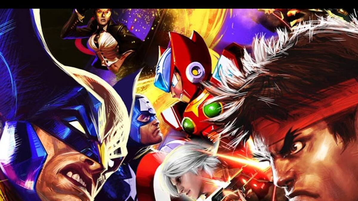 Ve a Ryu y Mega Man X pelear contra Iron Man y Captain Marvel