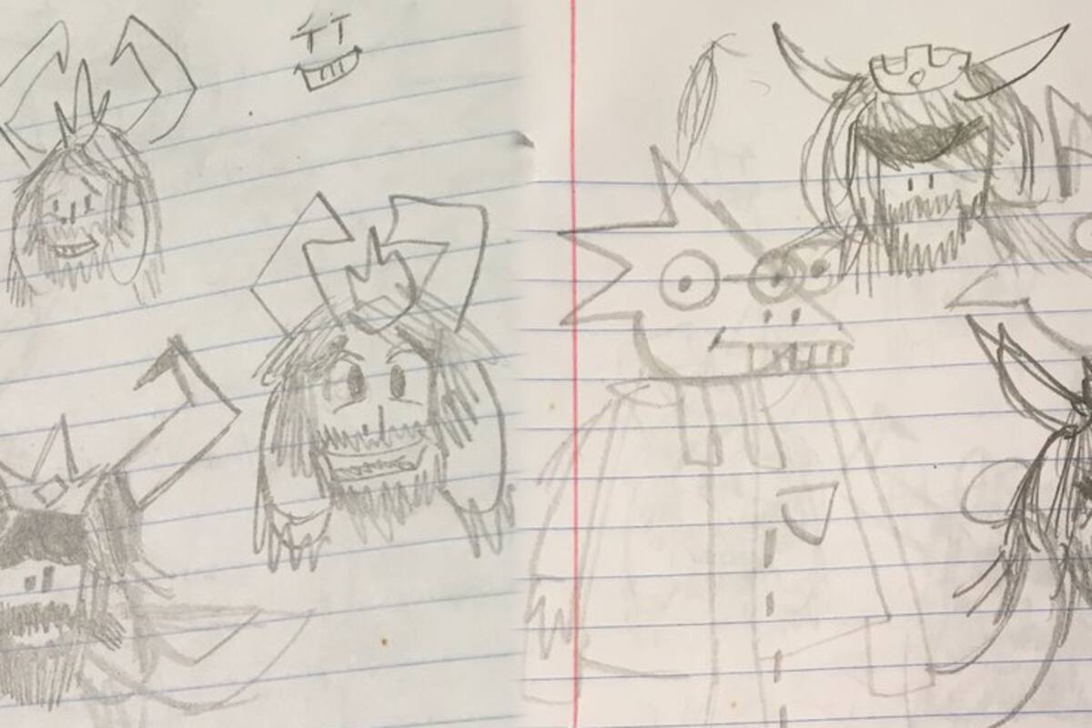 Creador de Undertale muestra bocetos tempranos de algunos personajes