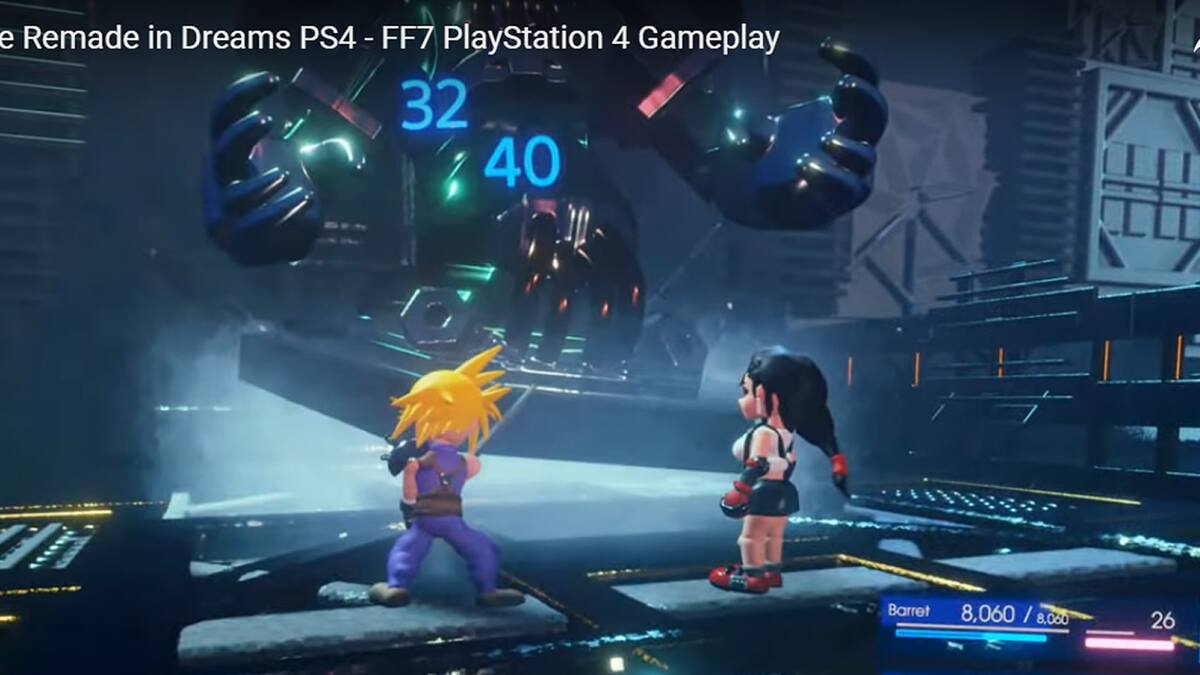 Video muestra a Cloud, Barret y Tifa en el juego de Media Molecule