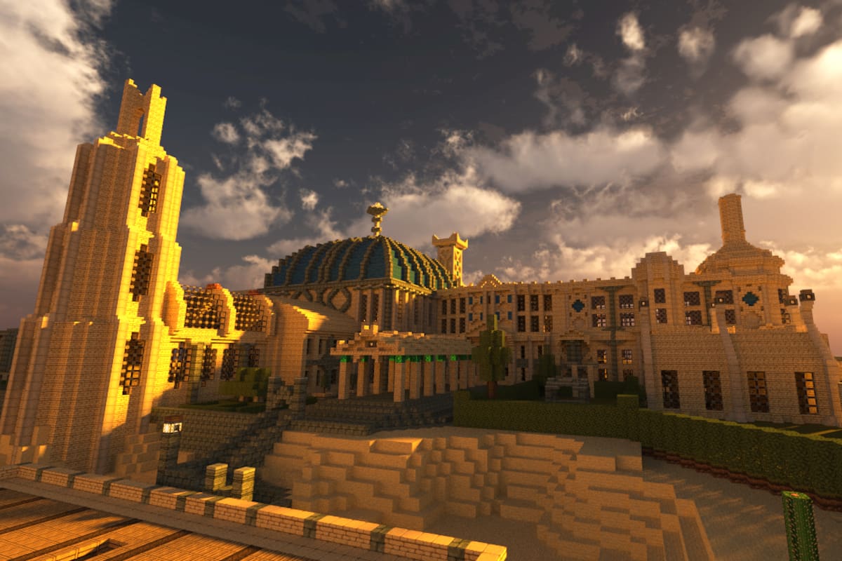 Fan crea enorme ciudad desértica en Minecraft