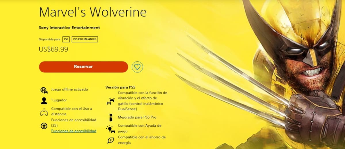Wolverine PlayStation Store