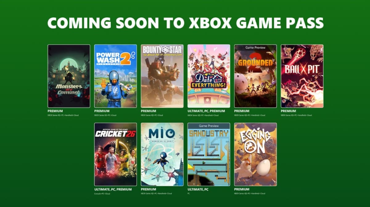 XBOX Game Pass agosto