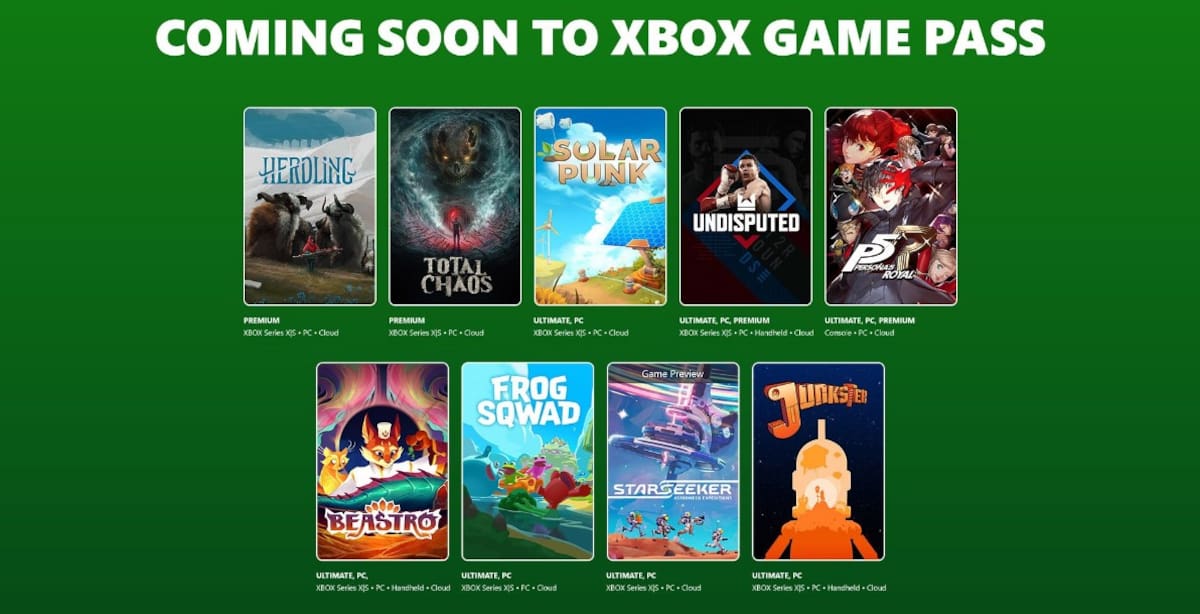 Xbox Game Pass junio juegos 2026