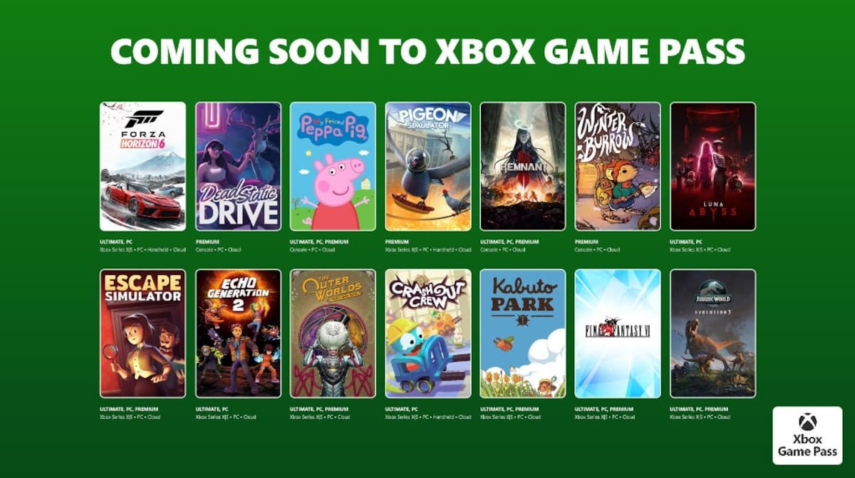 Xbox Game Pass mayo
