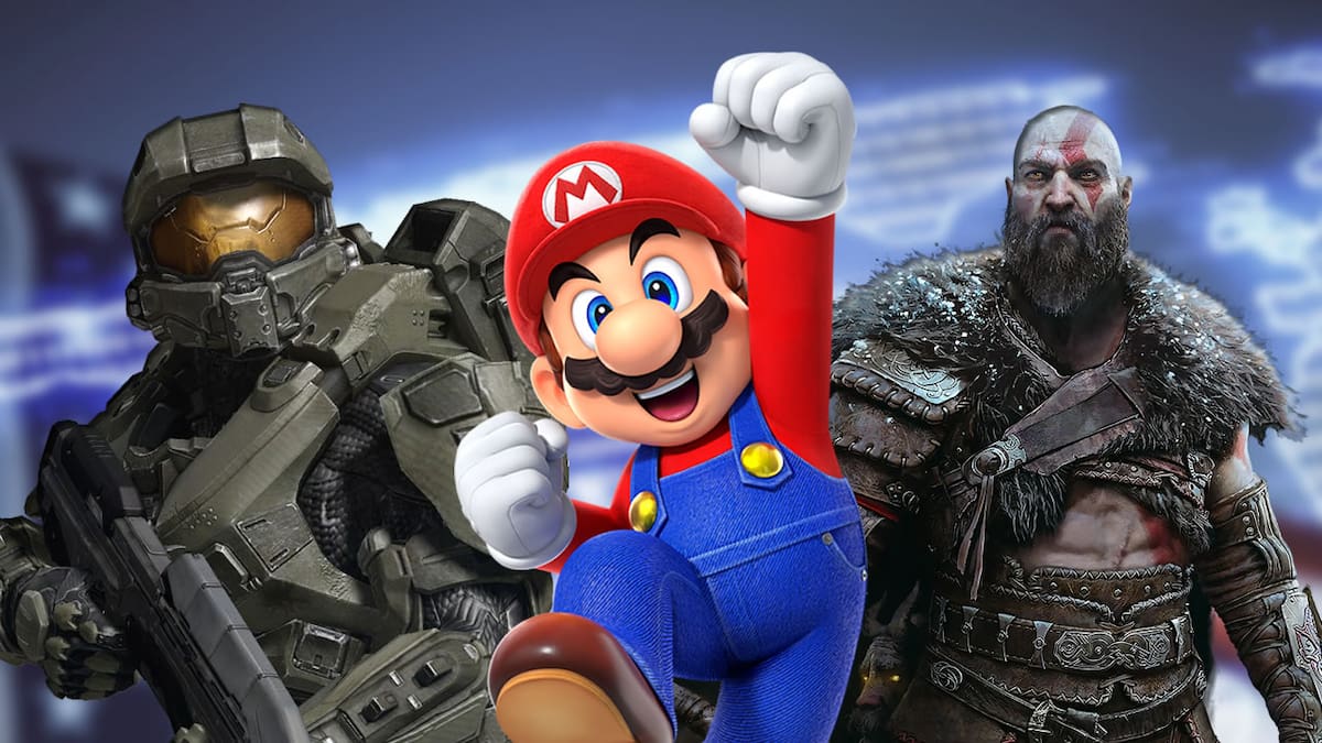 XBOX, Nintendo y PlayStation (Halo, Mario, God of War)