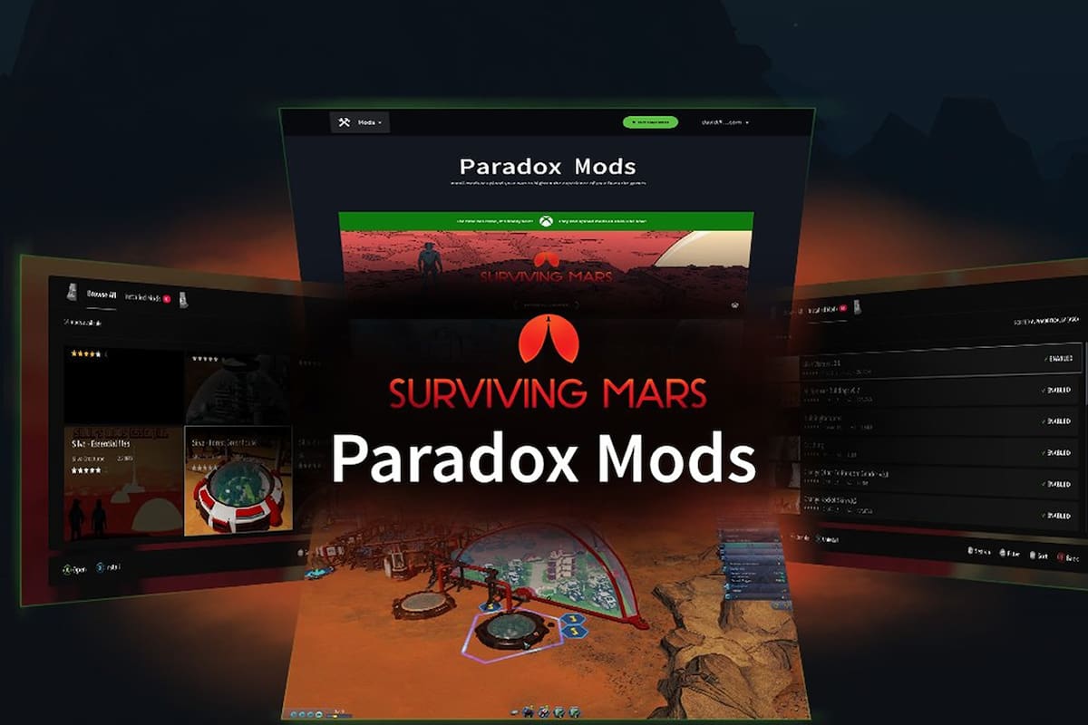 Estudio de Surviving Mars y Microsoft lanzan la plataforma Paradox Mods