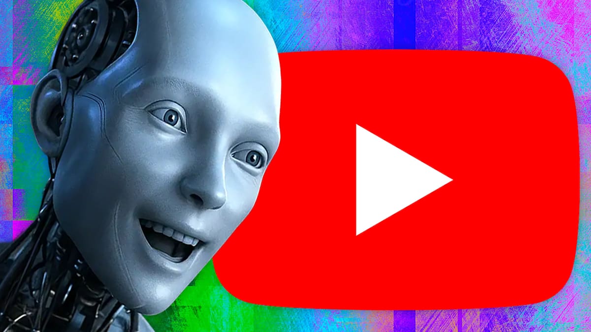 YouTube contenido IA