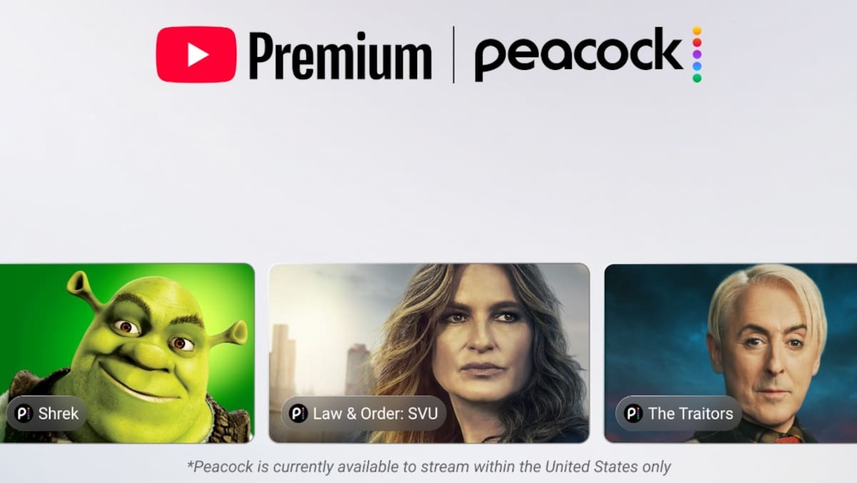YouTube Premium Peacock
