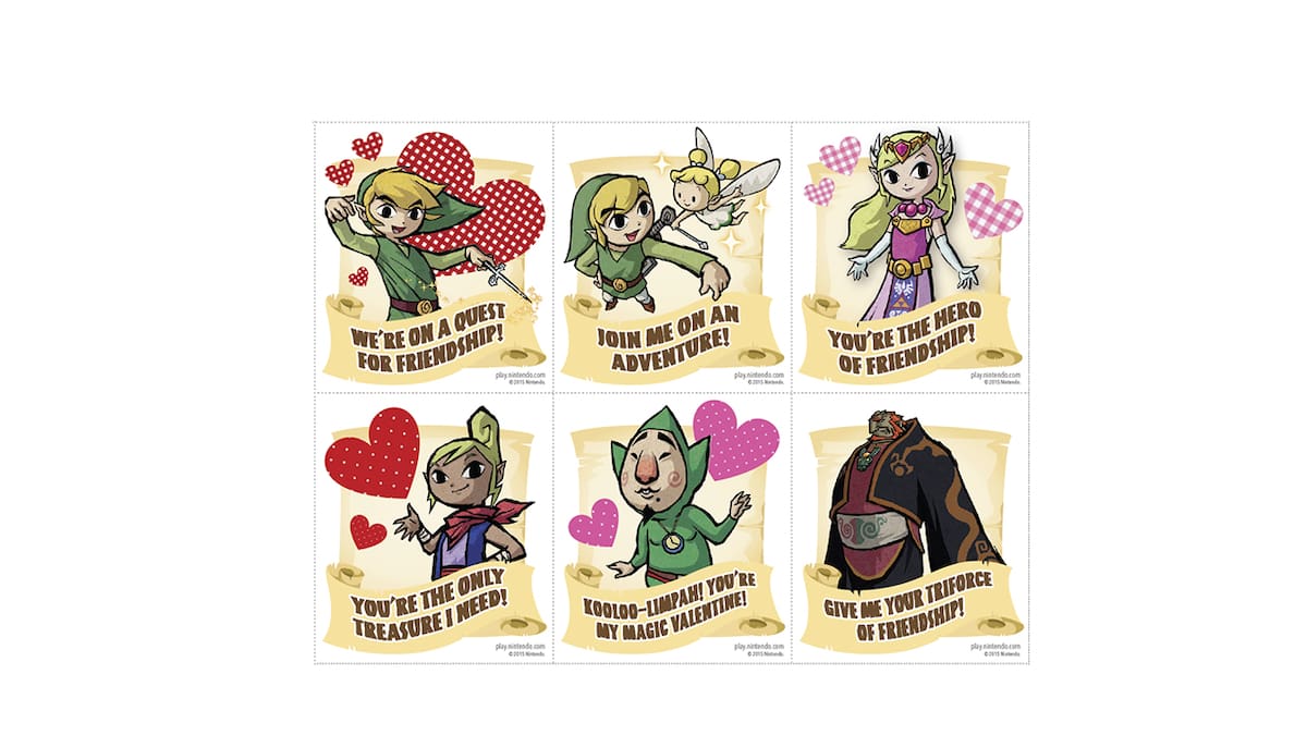 Zelda, Mario y Kirby estarán presentes en el día de San Valentín