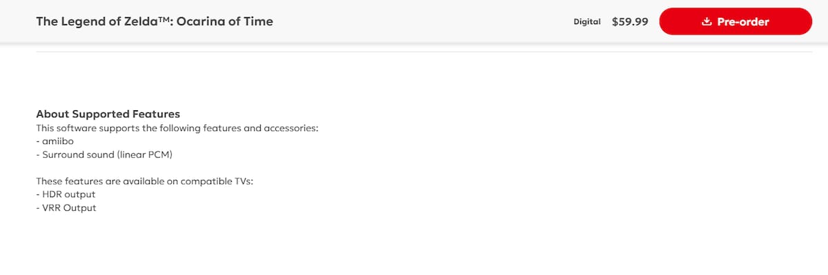 Zelda website