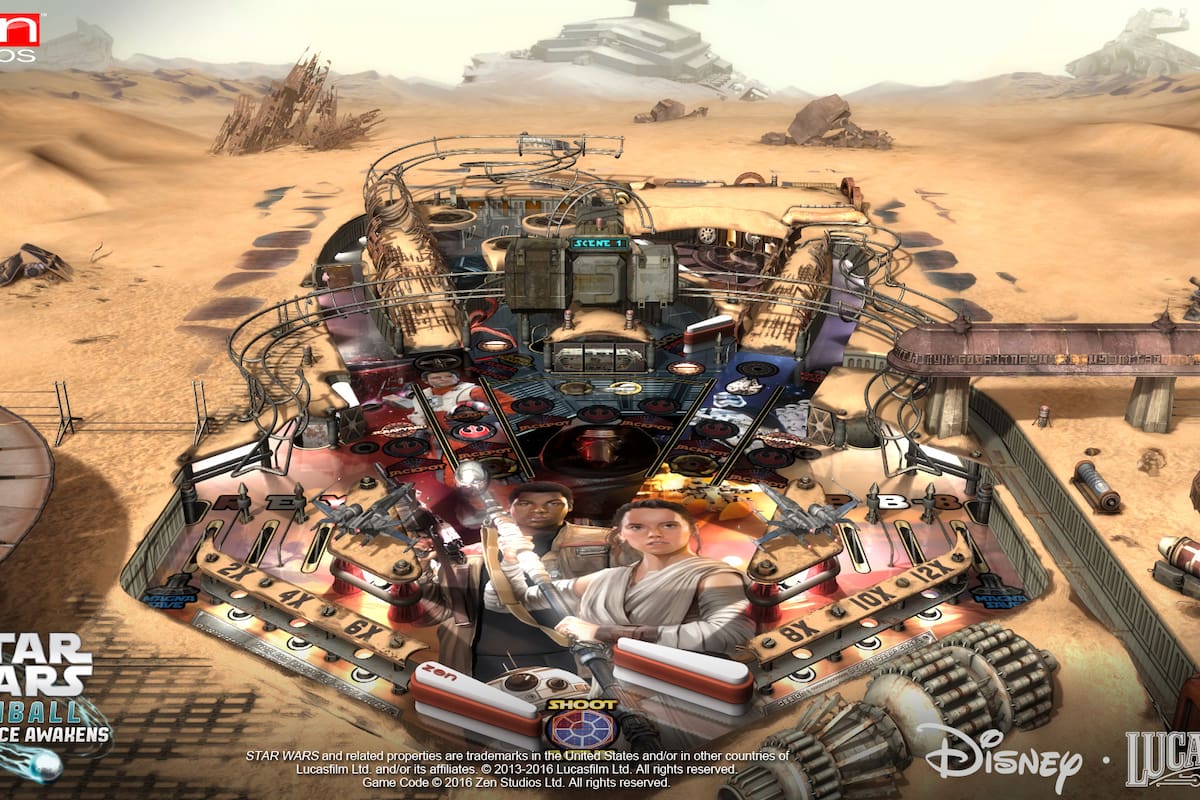 Lanzarán tableros de Zen Pinball 2 de Star Wars: The Force Awakens